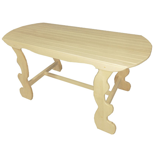 Стол фигурный 120х63х73см липа