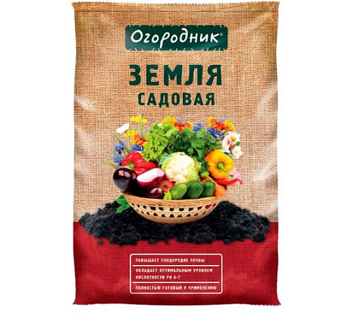 "Почвогрунт садовая земля Огородник 60л																														"