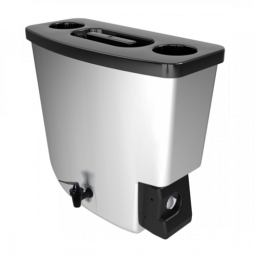 Бачок пластиковый ЭВБО 15л серый дачный электрический