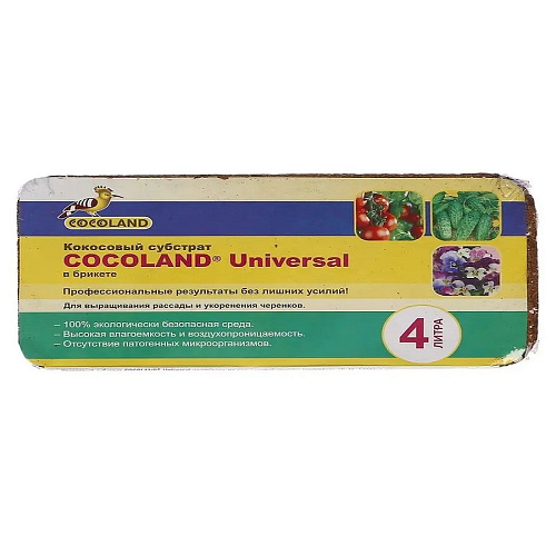 Кокосовый субстрат Коколанд 4л