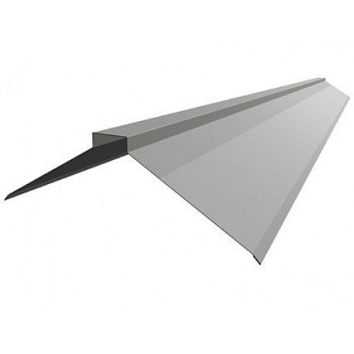 Планка конька фигурного 135х30х135 оцинкованная 2м