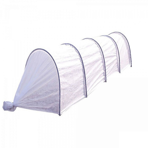 Парник 4 м 5 металлических дуг 2,5 м d 9 мм в ПВХ оболочке спанбонд 40 г