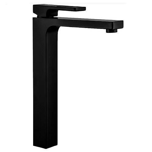 Смеситель для раковины высокий черный