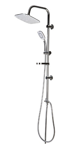 Душевая Стойка с двумя лейками к смесителю Сантаком1701