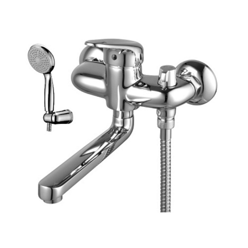 Смеситель для ванны с плоским изливом Lemark 4114С