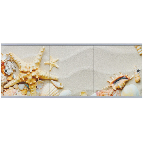 Экран д/ванны Метакам Премиум Арт 1700мм серый песок