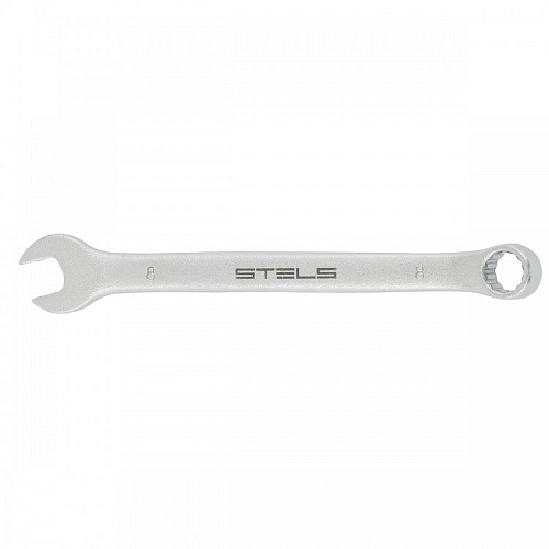 Ключ комбинированный 12мм матовый хром STЕLS