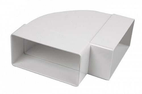 Колено Эвент 55х110 55110 плоское горизонтальное