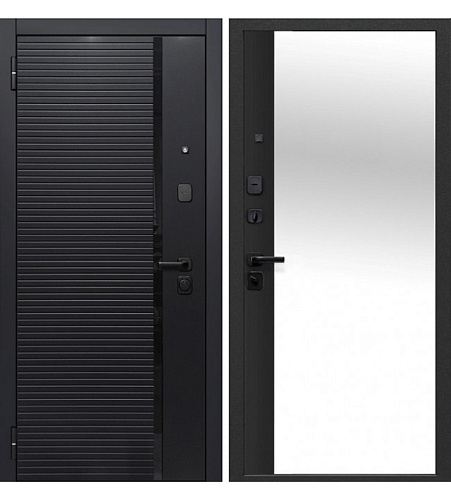 Дверь входная FERRONI Черное Зеркало
