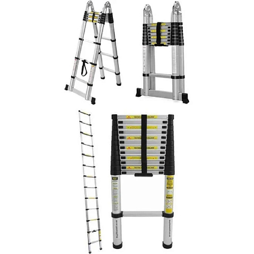 Лестница телескопическая 7 ступеней h 2 м