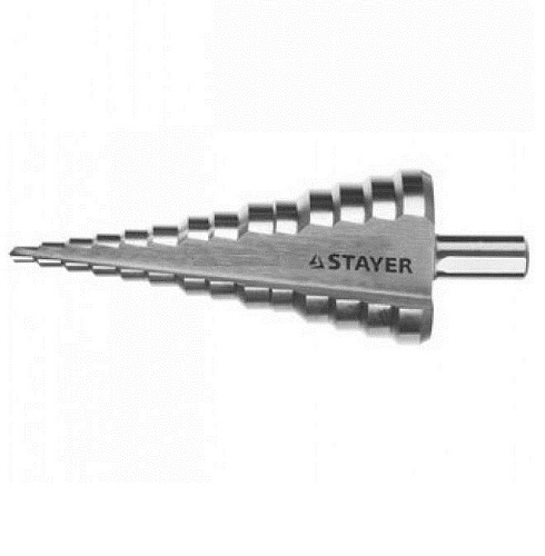 Сверло ступенчатое 9 ступеней 4-12мм