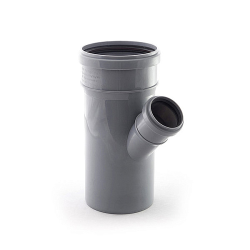 Тройник канализационный d110 мм х d50 мм 45°