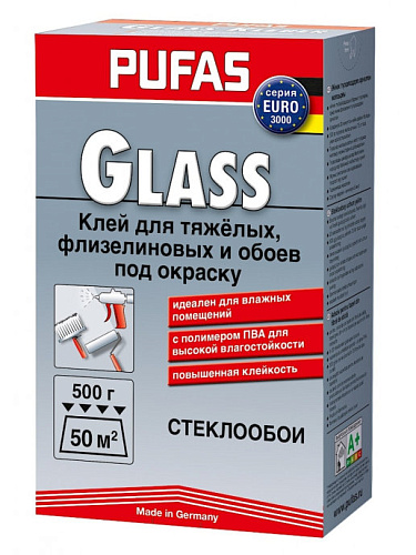 Клей EURO 3000 Class для стеклообоев 500гр