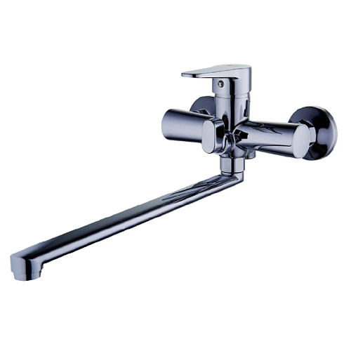 Смеситель для ванн c плоским изливом Ф35 NUD7-A045