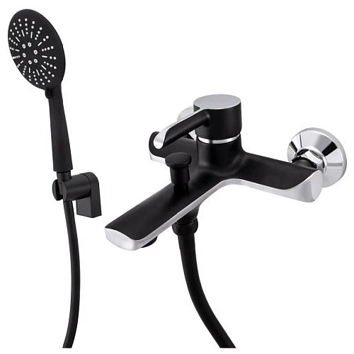 Смеситель для ванны черный