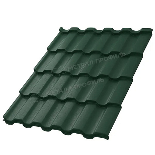 Металлочерепица МП Монтекристо-S VikingMP E RAL6005 0,50мм