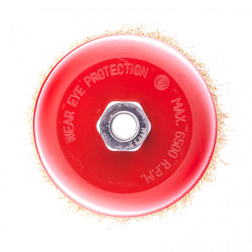 "Щетка для УШМ 125мм чаша металлическая""MATRIX"""