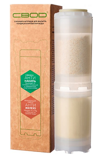 "Картридж 2х ступенчатой очистки СВОД-АС S250/F5 для колб 10"" 42тыс/л"