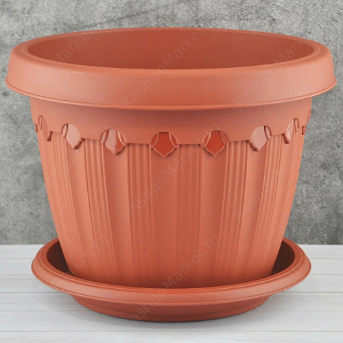 Кашпо Флавия 10л терракот
