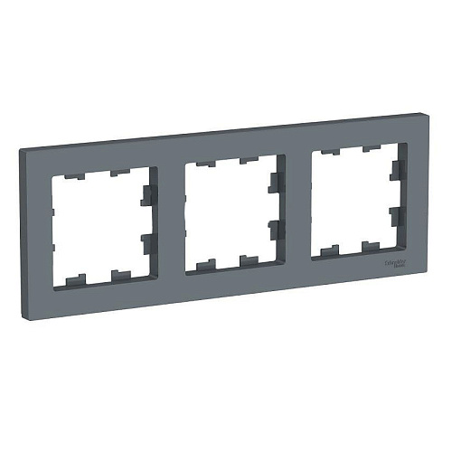 Рамка Schneider ATLASDESIGN 3 поста грифель