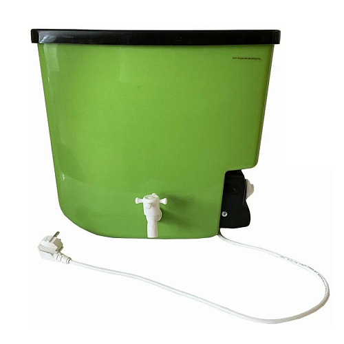 Бачок пластиковый ЭВБО 15л зеленый дачный электрический