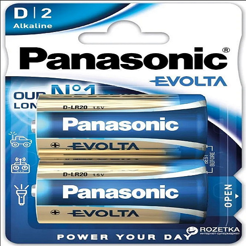 Батарейка щелочная Panasonic Alkaline LR20 (D) 1,5В