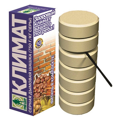 Фунгицид Шашка серная для защиты погребов Климат 300г