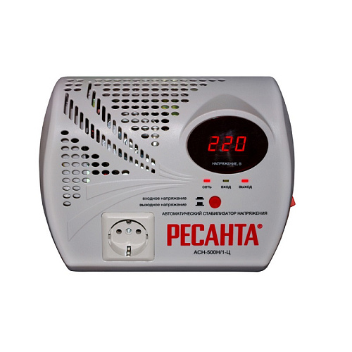 Стабилизатор Ресанта АСН - 500 Н/1-Ц Стабилизатор Ресанта АСН - 500 Н/1-Ц