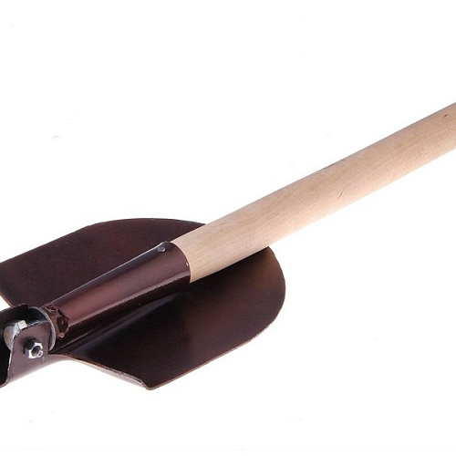 Лопатка автомобильная складная с черенком