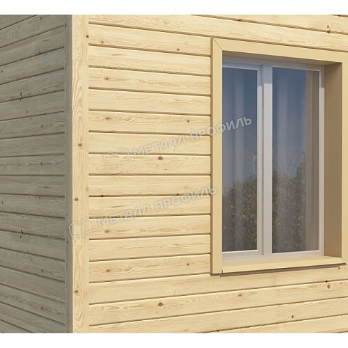 Сайдинг L-брус 15x240 Ecosteel Сосна 0,50мм