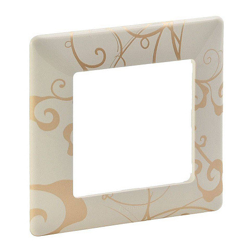 Рамка Legrand Valena LIFE 1 пост универсальная Ампир бежевый