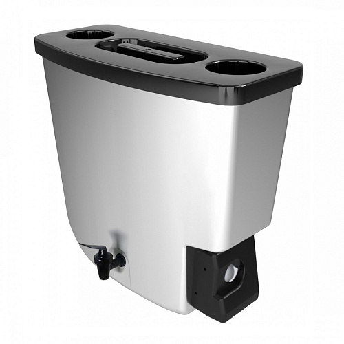 Бачок пластиковый ЭВБО 15л серый дачный электрический