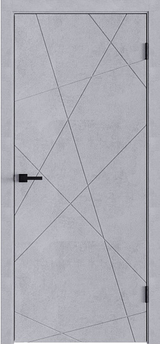 Дверное полотно GEOMETRY-1 бетон снежный