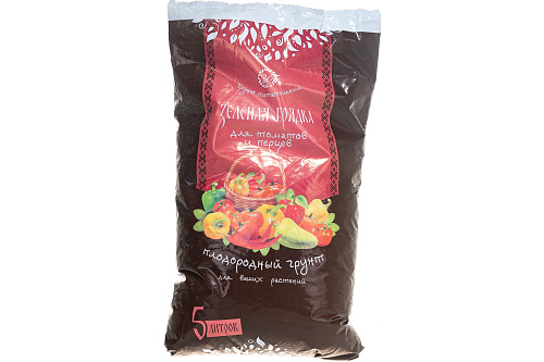 Почвогрунт для томатов и перцев Зеленая грядка 5л