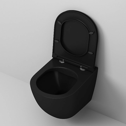 Унитаз GR-4455BMS черный матовый