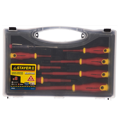 Набор STAYER "PROFI" отвертки диэлектрические 8шт