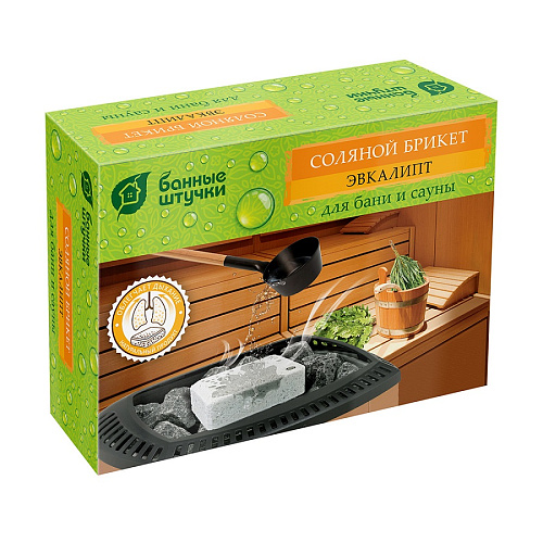 Брикет соляной с травами эвкалипт 1,3кг