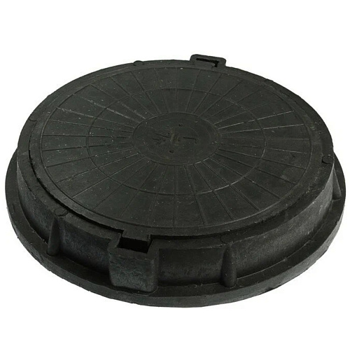 Люк лёгкий полимерный ЧЕРНЫЙ (Ном.нагрузка25тн)