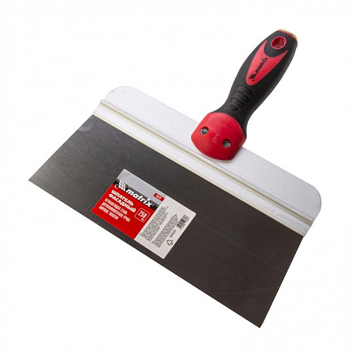 Шпатель фасадный нержавеющая сталь 250мм 2-компонентная ручка широкое полотно MATRIX