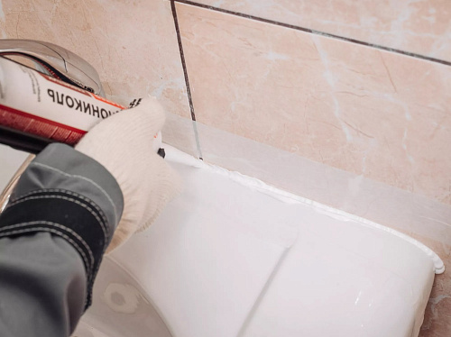 Герметик ТЕХНОНИКОЛЬ  силиконовый санитарный бесцветный 280мл