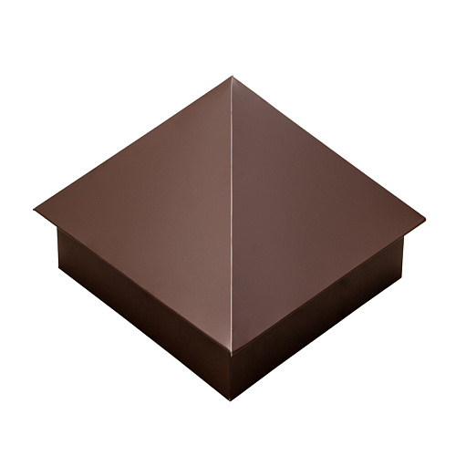 Колпак на столб 39х39 RAL8017