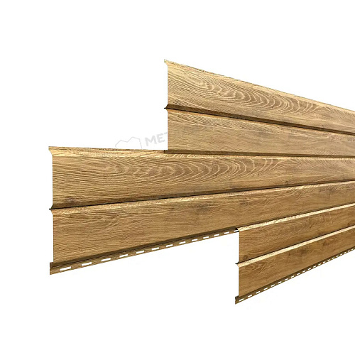 Сайдинг L-брус 15x240 Ecosteel Т Золотой дуб 0,50мм
