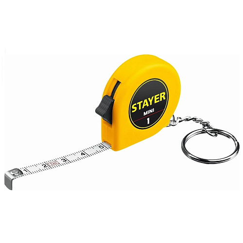 Рулетка брелок STAYER мини 1м х 6мм
