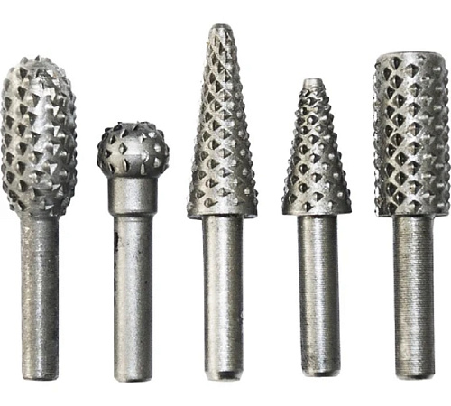 Набор шарошек по дереву 6мм (5шт)