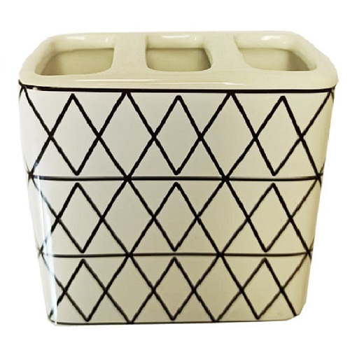 Стакан для зубных щеток LINES керамика Стакан для зубных щеток LINES керамика