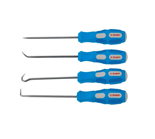 Крючки для слесарарных работ набор 4предмета ЗУБР ЭКСПЕРТ