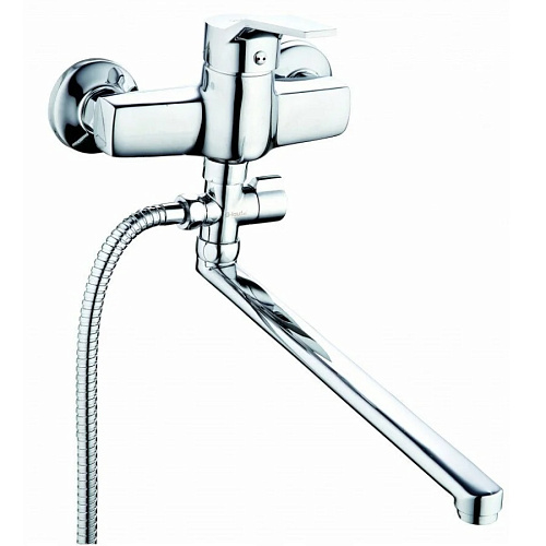 Смеситель для ванн c плоским изливом  Ф40 ZDN6-A183