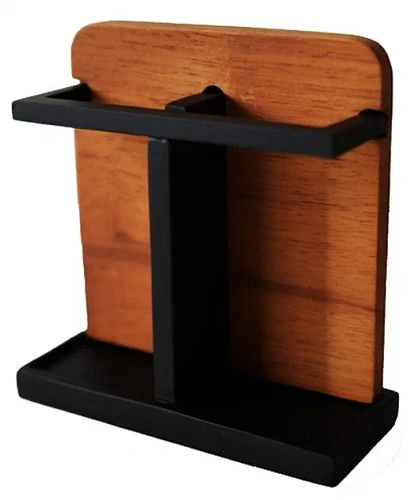 Держатель зубных щеток WOODY BLACK полирезин Держатель зубных щеток WOODY BLACK полирезин