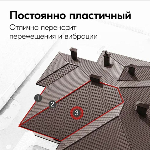 Клей-герметик KUDO HOME битумный для всех видов кровли черный 280 мл