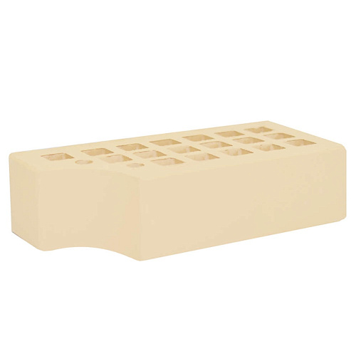 Кирпич лицевой Железногорск одинарный солома КФ-1 внутренний угол